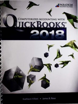 Computerized Accounting with Quickbooks 2018