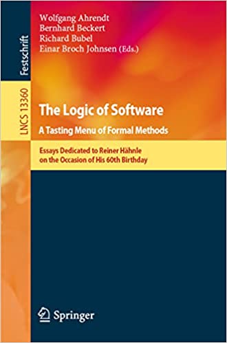 The Logic of Software. A Tasting Menu of Formal Methods Essays Dedicated to Reiner Hähnle on the Occasion of His 60th Birthday
