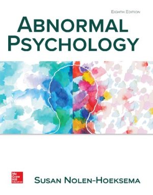 Abnormal Psychology 8th Edition By Susan Nolen Hoeksema