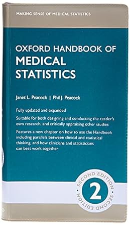 Oxford Handbook of Medical Statistics 2nd Edition