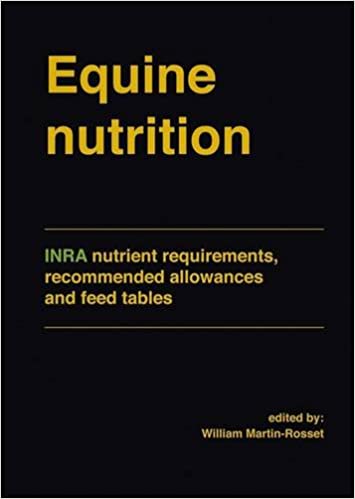 Equine Nutrition INRA Nutrient Requirements Recommended Allowances and Feed Tables