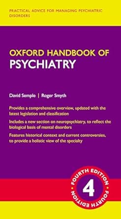 Oxford Handbook of Psychiatry 4th Edition