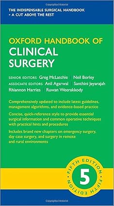 Oxford Handbook of Clinical Surgery 5th Edition