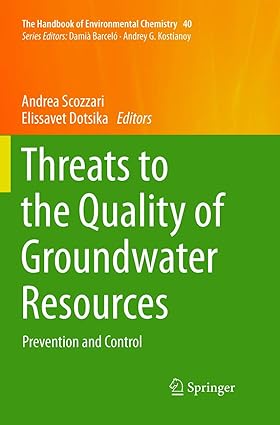 Threats to the Quality of Groundwater Resources Prevention and Control