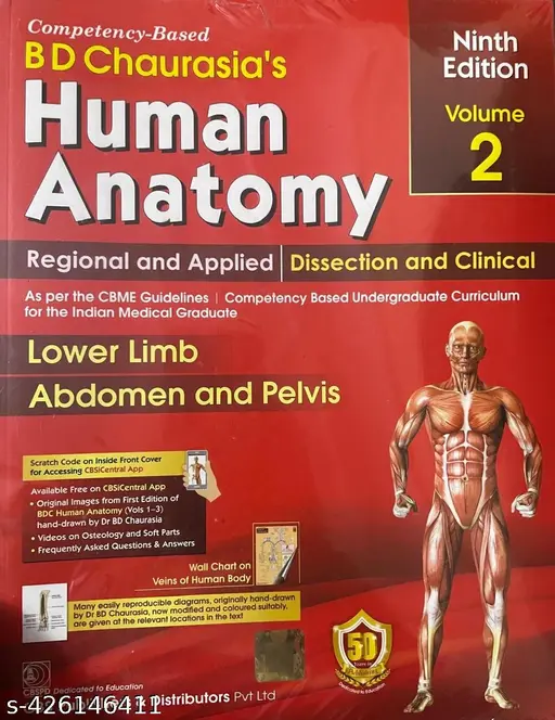 BD Chaurasias Human Anatomy 9th Edition 4 Volume Set - Image 2