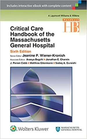 Critical Care Handbook of the Massachusetts General Hospital 6th Edition