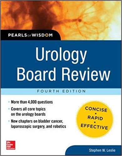Urology Board Review Pearls of Wisdom 4th Ed