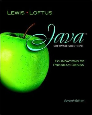 Java Software Solutions Foundations of Program Design 7th Edition