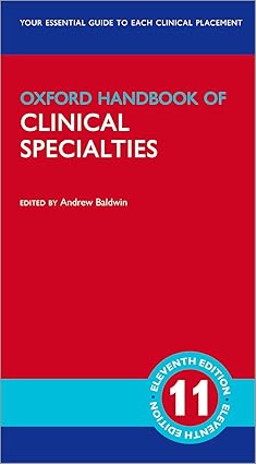 Oxford Handbook of Clinical Specialties 11th Edition