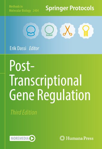 Post Transcriptional Gene Regulation 3rd Edition